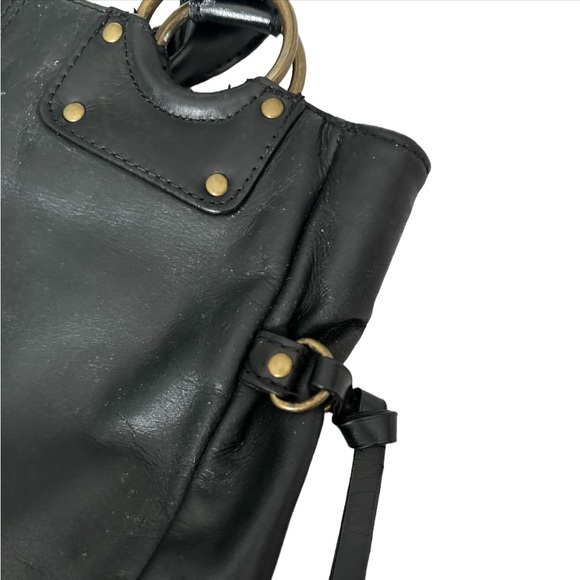 Kenneth Cole Reaction Black Nappa Leather Tote - Picture 10 of 16